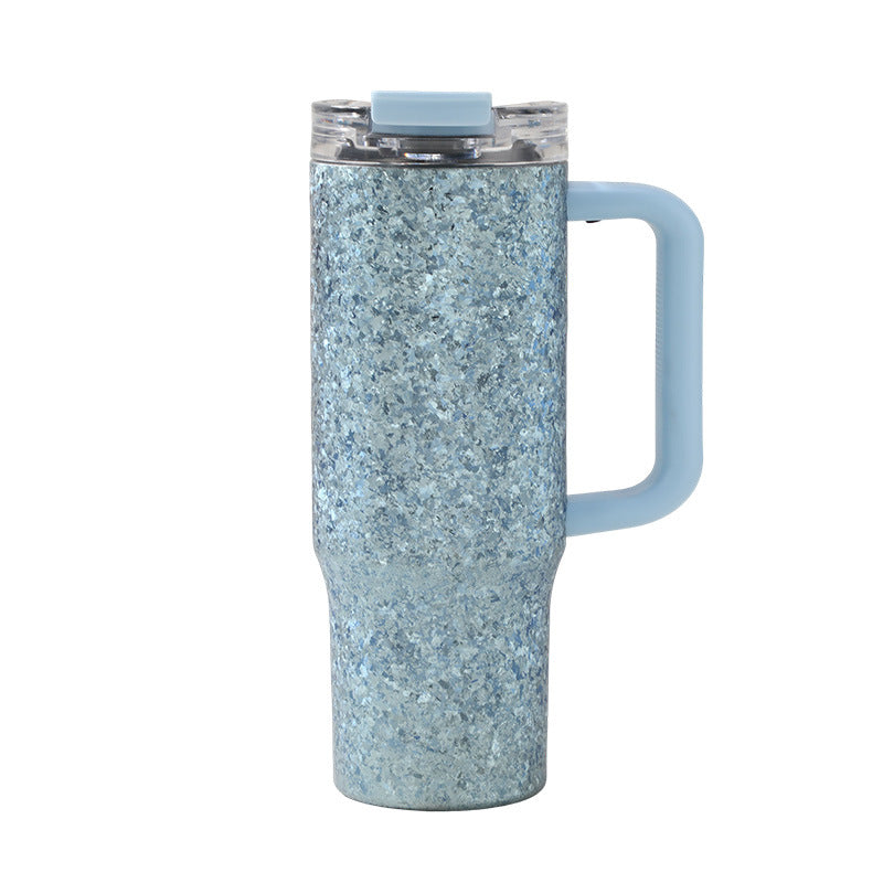 Pure Titanium Crystal-Texture Car Tumbler 930 ml/31.45 fl oz