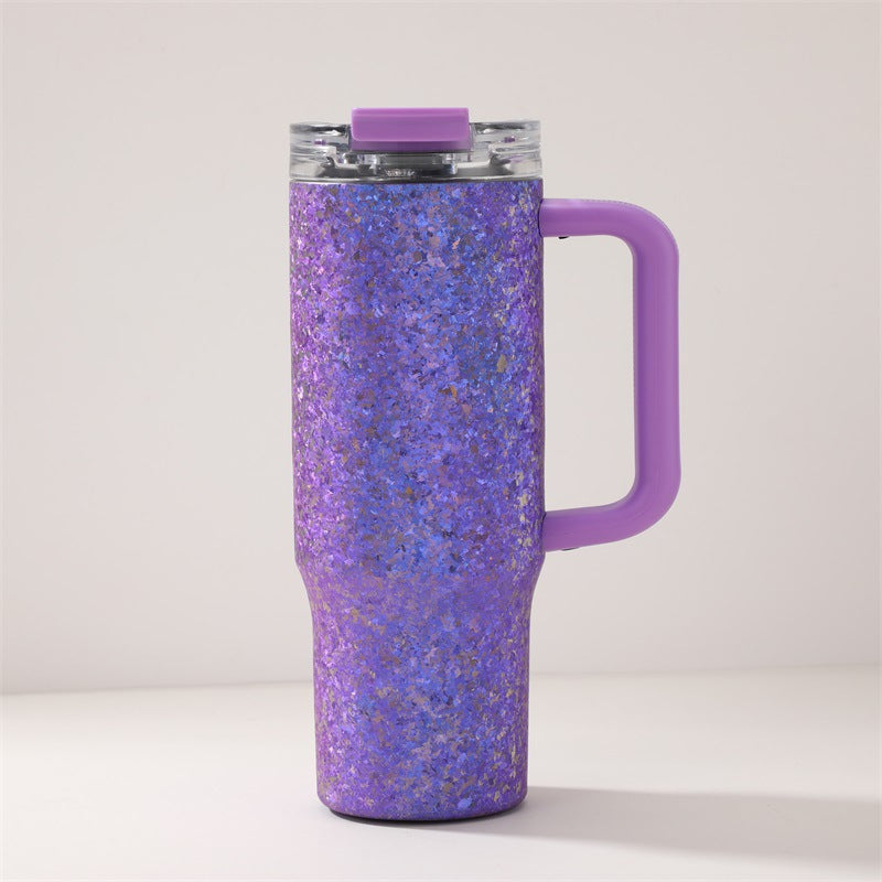 Pure Titanium Crystal-Texture Car Tumbler 930 ml/31.45 fl oz