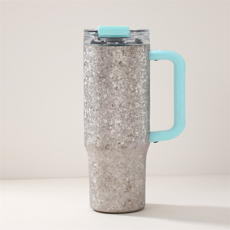 Pure Titanium Crystal-Texture Car Tumbler 930 ml/31.45 fl oz