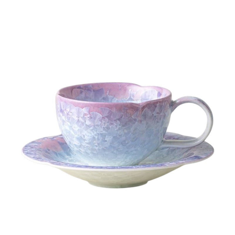 Crystalline Glaze Ceramic Coffee Cup with Kiln-Transmutation Effects 200 ml/6.76 fl oz