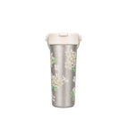 Pure Titanium Insulated Tumbler with Gardenia Pattern 500 ml/16.91 fl oz