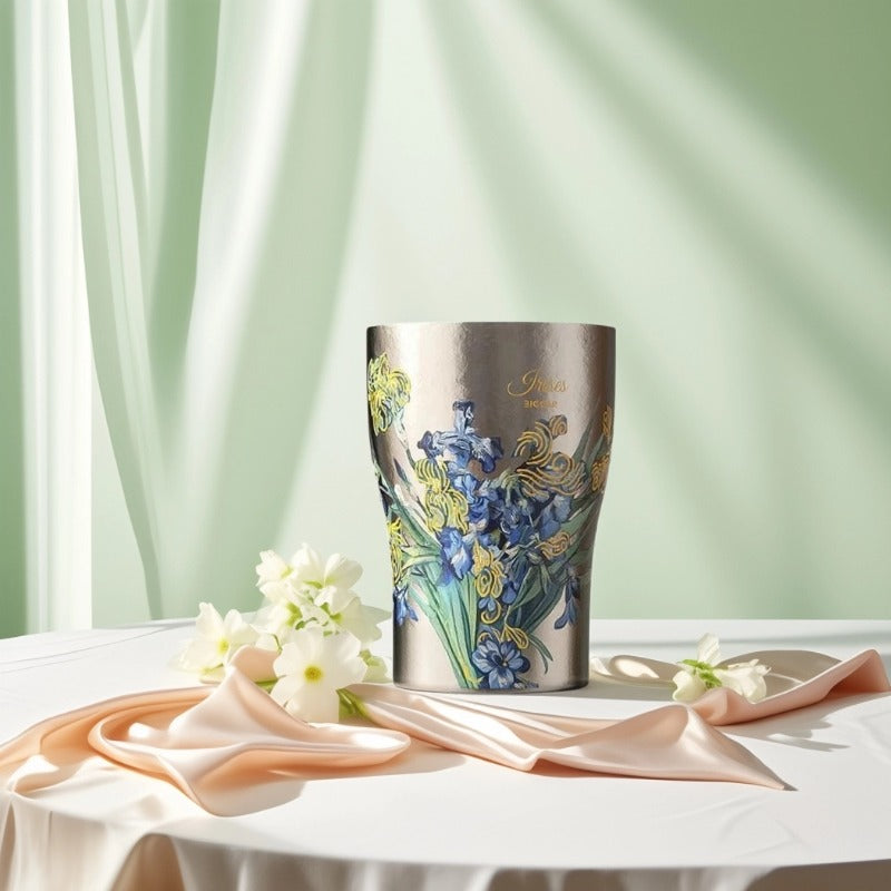 Van Gogh Series Pure Titanium Mug – Double-Walled Insulation 380 ml/12.85 fl oz