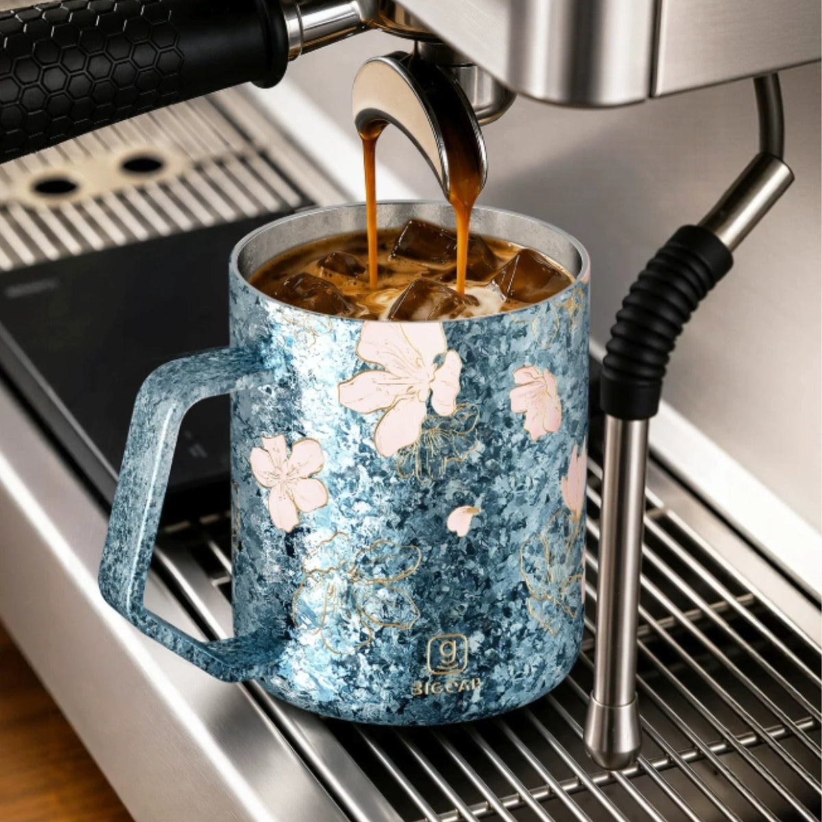 Sakura Frost Titanium Mug Double-Walled Insulated– 430ml / 14.54 fl oz
