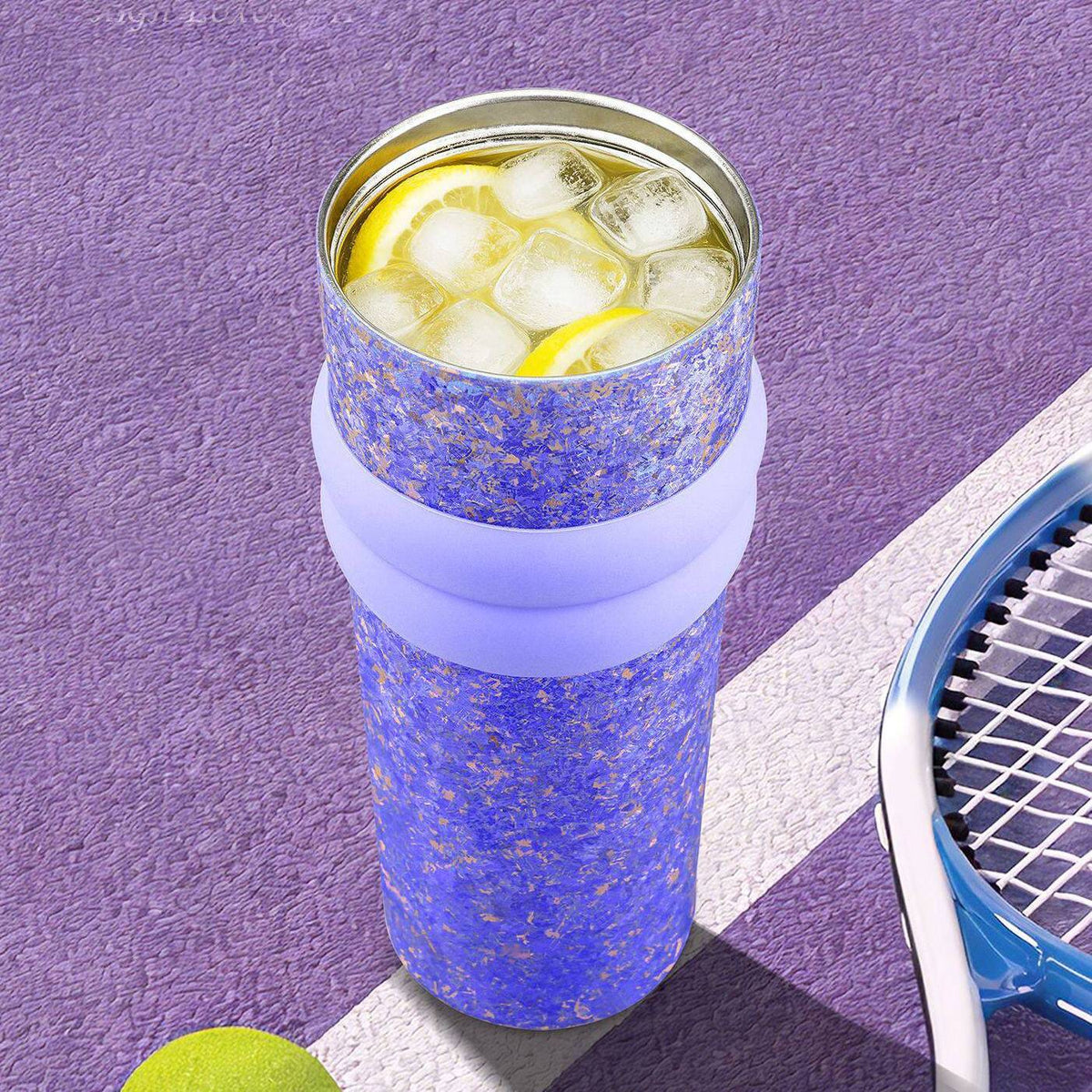 Titanium Crystal Gradient Car Tumbler with Straw 710 ml/24.01 fl oz