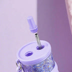 Titanium Crystal Gradient Car Tumbler with Straw 710 ml/24.01 fl oz