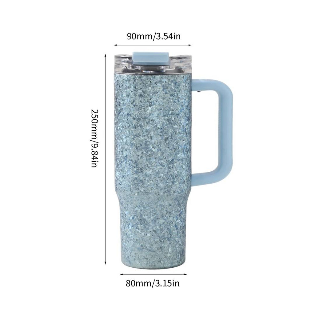 Pure Titanium Crystal-Texture Car Tumbler 930 ml/31.45 fl oz