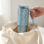 Pure Titanium Crystal-Texture Car Tumbler 930 ml/31.45 fl oz