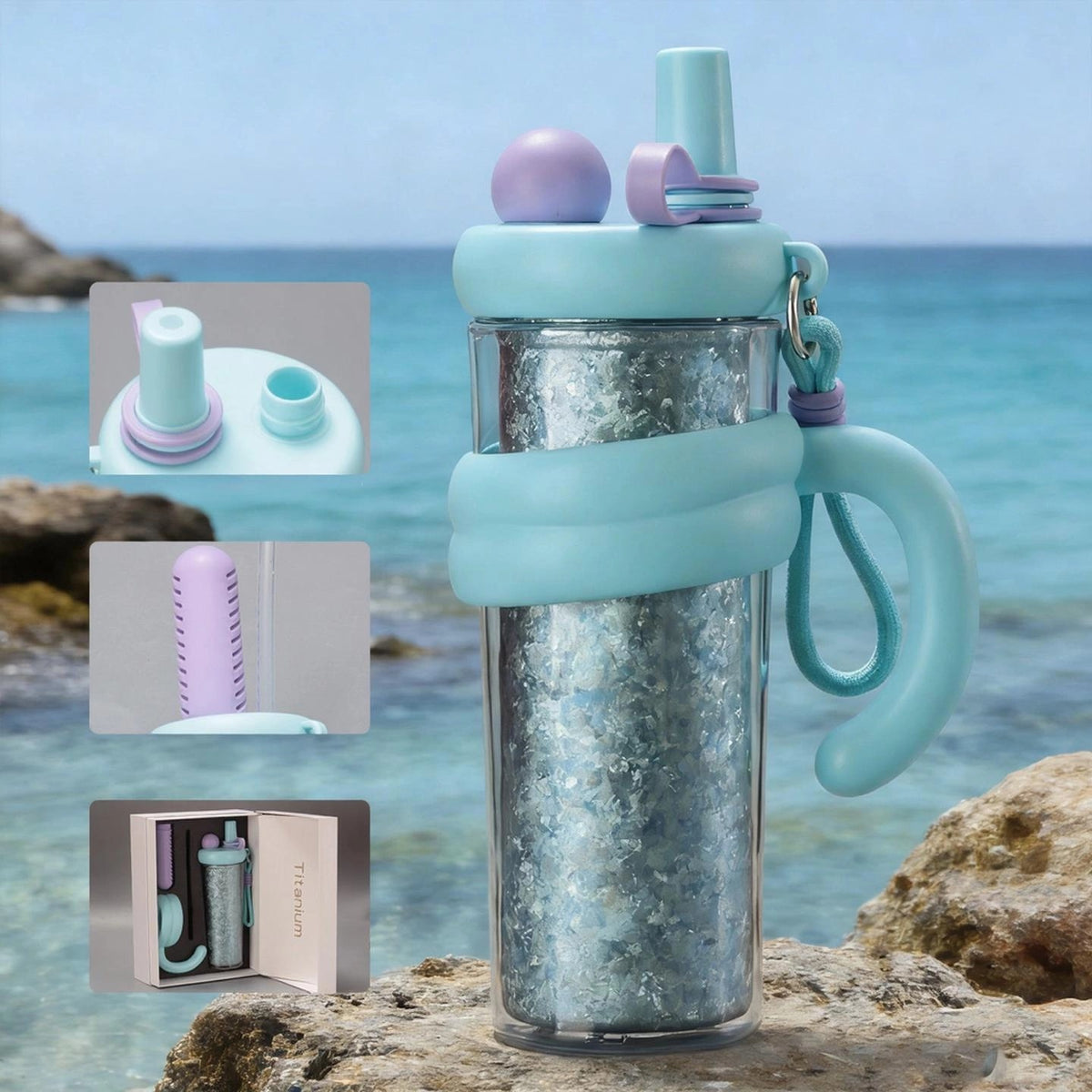 Pure Titanium Ice Conqueror Car Tumbler - Dopamine Color Palette 850 ml/28.74 fl oz
