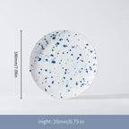 Klein Blue Polka-Dot Ceramic Mug and Saucer Set 400 ml/13.53 fl oz